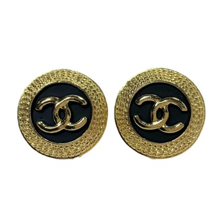  CHANEL シャネル ココマーク CCロゴ クリップオン  GP ビンテージ イヤリング