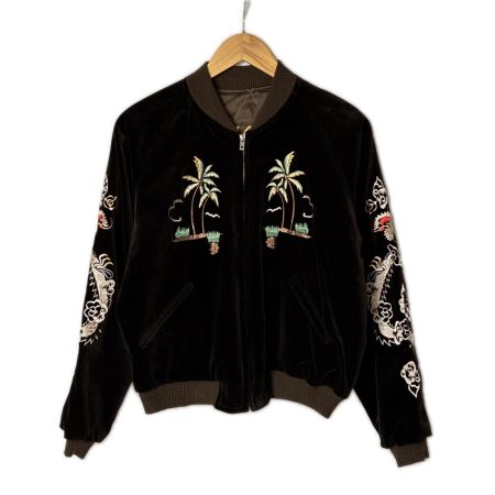 東洋エンタープライズ スカジャン リバーシブル アロハフラワーガール SIZE M メンズ M18279 ブラウン
