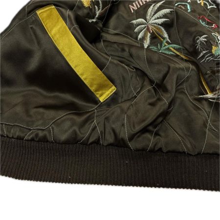  東洋エンタープライズ スカジャン リバーシブル アロハフラワーガール SIZE M メンズ M18279 ブラウン