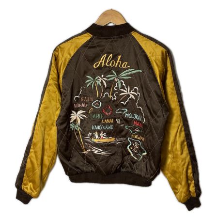  東洋エンタープライズ スカジャン リバーシブル アロハフラワーガール SIZE M メンズ M18279 ブラウン