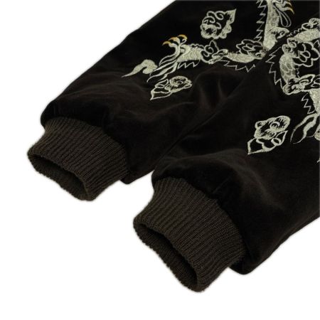  東洋エンタープライズ スカジャン リバーシブル アロハフラワーガール SIZE M メンズ M18279 ブラウン