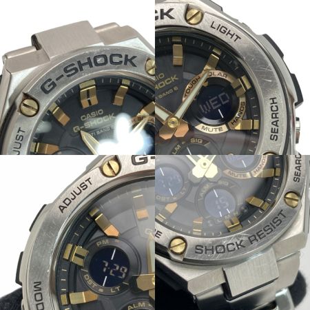  CASIO カシオ G-SHOCK G-スチール GST-W110D-1A9JF 電波ソーラー メンズ 腕時計 G-STEEL