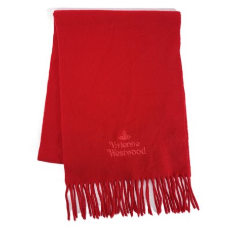 Vivienne Westwood ヴィヴィアン・ウエストウッド マフラー ウール100％ レディース レッド