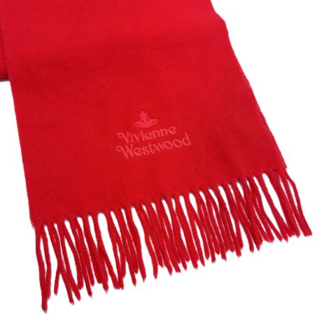 Vivienne Westwood ヴィヴィアン・ウエストウッド マフラー ウール100％ レディース レッド