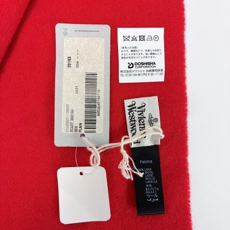 Vivienne Westwood ヴィヴィアン・ウエストウッド マフラー ウール100％ レディース レッド