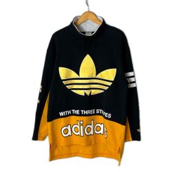 adidas アディダス スウェット SIZE S-M AA-6207 ブラック×イエロー メンズ Cランク