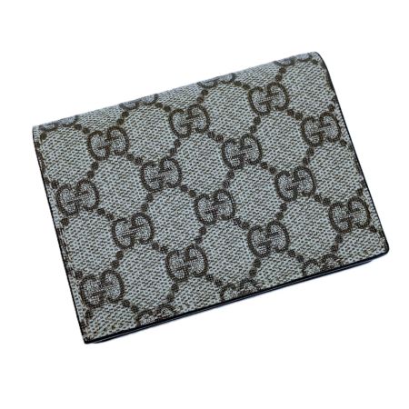  GUCCI グッチ 2つ折り財布 ダブルG バイカラー スモールウォレット 658610 ピンクベージュ×ベージュ イニシャル入:Y 袋有