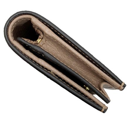  GUCCI グッチ 2つ折り財布 ダブルG バイカラー スモールウォレット 658610 ピンクベージュ×ベージュ イニシャル入:Y 袋有