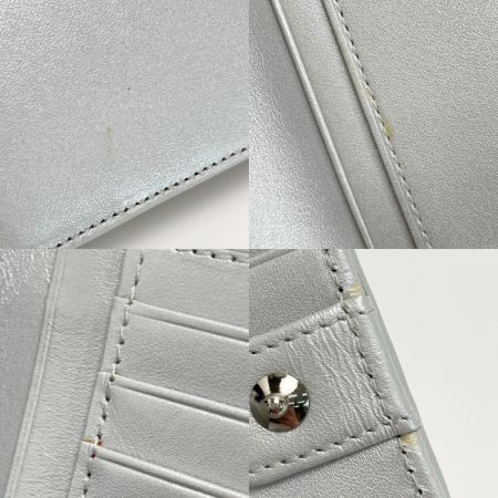  Vivienne Westwood ヴィヴィアン・ウエストウッド FROGS がま口 2つ折り財布 シルバー カエル レザー
