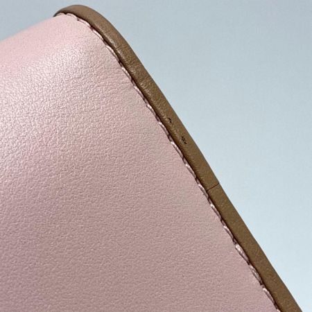 FURLA フルラ 2つ折り財布 レザー ライトピンク レディース ゴールド金具