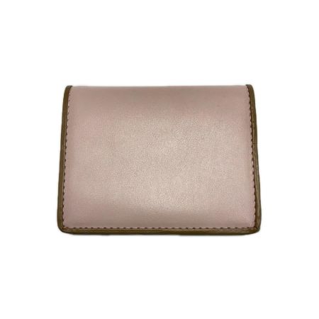 FURLA フルラ 2つ折り財布 レザー ライトピンク レディース ゴールド金具