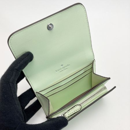 Kate Spade ケイトスペード ケイラ スモール Lジップ ウォレット ライムグリーン 2つ折り財布 KAYLA