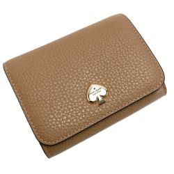 Kate Spade ケイトスペード ケイラ スモール Lジップ ウォレット ブラウン 2つ折り財布 KAYLA Aランク