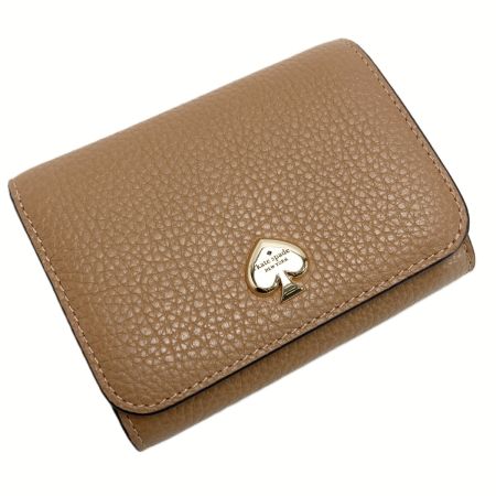 Kate Spade ケイトスペード ケイラ スモール Lジップ ウォレット ブラウン 2つ折り財布 KAYLA