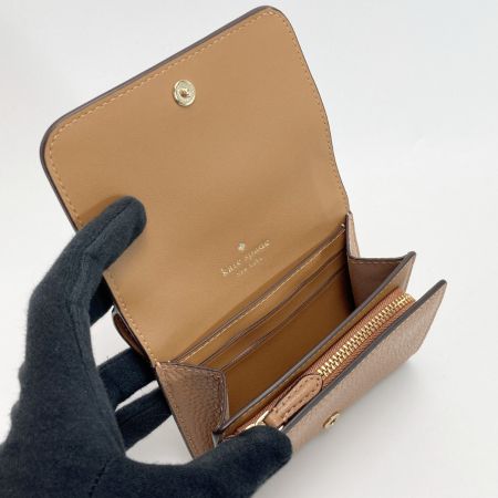 Kate Spade ケイトスペード ケイラ スモール Lジップ ウォレット ブラウン 2つ折り財布 KAYLA