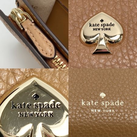 Kate Spade ケイトスペード ケイラ スモール Lジップ ウォレット ブラウン 2つ折り財布 KAYLA
