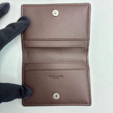  COACH コーチ カードケース チェリー キー CEZ23 ブラウン