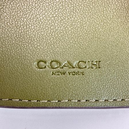  COACH コーチ 3つ折り財布 Cロゴ ミニ トライフォールド CM437 カーキ レディース