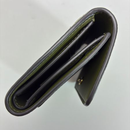  COACH コーチ レザー CAO13 グリーン 2つ折り財布  レディース