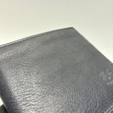  IL BISONTE イルビゾンテ 2つ折り財布 レザー ブラック レディース