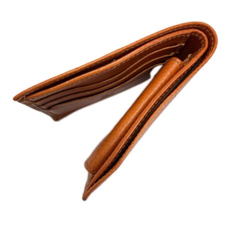 IL BISONTE イルビゾンテ 2つ折り財布 レザー オレンジ レディース