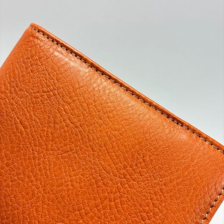  IL BISONTE イルビゾンテ 2つ折り財布 レザー オレンジ レディース