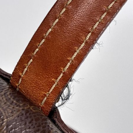 CELINE セリーヌ マカダム MC97 ブラウン ハンドバッグ PVC×レザー