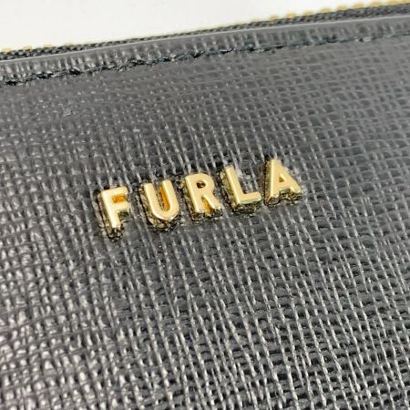 FURLA フルラ ポーチ ゴールド金具 ブラック レディース