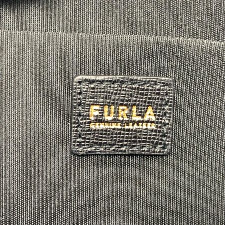 FURLA フルラ ポーチ ゴールド金具 ブラック レディース