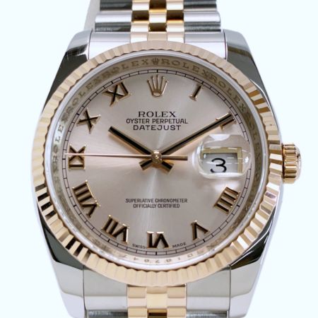  ROLEX ロレックス デイトジャスト 116231 ローズゴールド 自動巻き レディース 腕時計 箱 