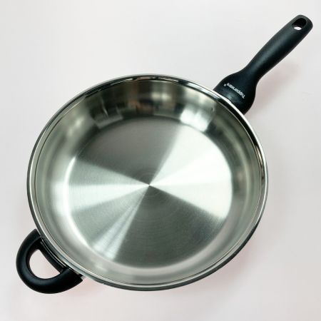  Tupperware タッパーウェア ステンレス製 28cm フライパン フタ付 箱有