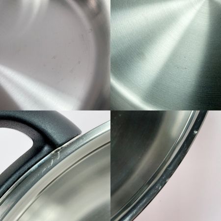  Tupperware タッパーウェア ステンレス製 28cm フライパン フタ付 箱有