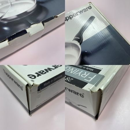  Tupperware タッパーウェア ステンレス製 28cm フライパン フタ付 箱有