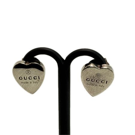 GUCCI グッチ ハートモチーフ ピアス SV925  シルバー 箱有