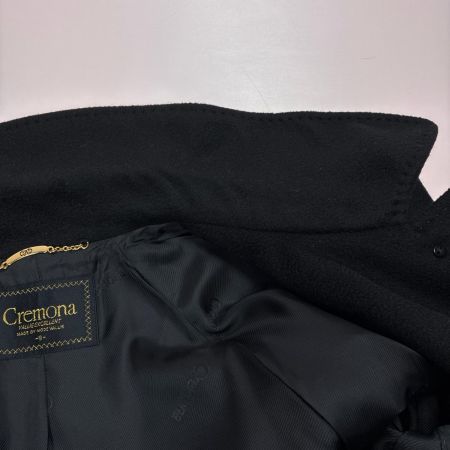 Cremona カシミアコート カシミヤ100% 無地 130-1056 ブラック レディース SIZE 9号