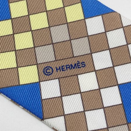 HERMES エルメス ツイリー Colliers de chiens remix マルチカラー シルク100％ スカーフ 箱有