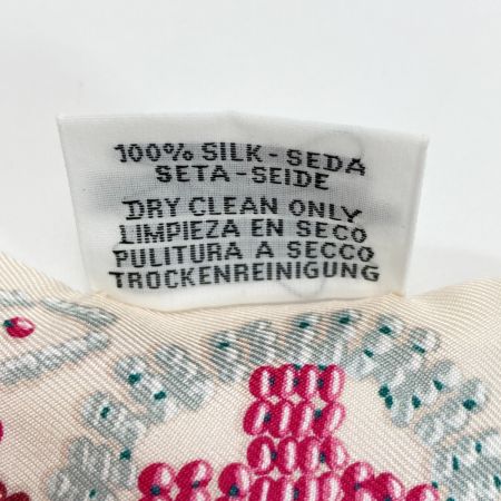 HERMES エルメス ツイリー KELLY EN PERLES アイボリー シルク100％ スカーフ 箱有