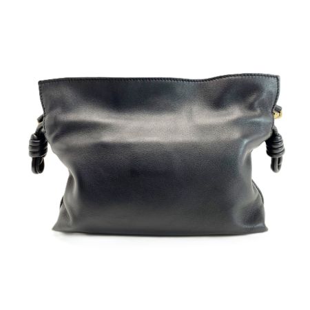 LOEWE ロエベ クラッチバッグ フラメンコ  A411FC2X73 ブラック レディース ゴールド金具