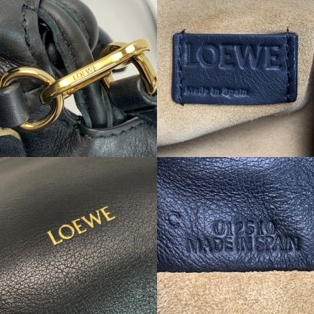 LOEWE ロエベ クラッチバッグ フラメンコ  A411FC2X73 ブラック レディース ゴールド金具