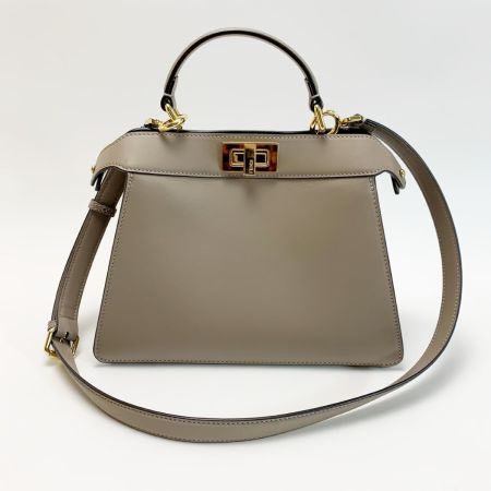 FENDI フェンディ ハンドバッグ ピーカブー 8BN327AFKZF11CA ベージュ 箱 布袋付