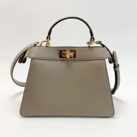  FENDI フェンディ ハンドバッグ ピーカブー 8BN327AFKZF11CA ベージュ 箱 布袋付