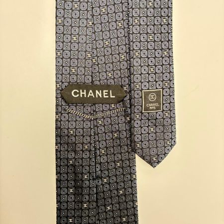CHANEL シャネル ココマーク グレー シルク100% メンズ