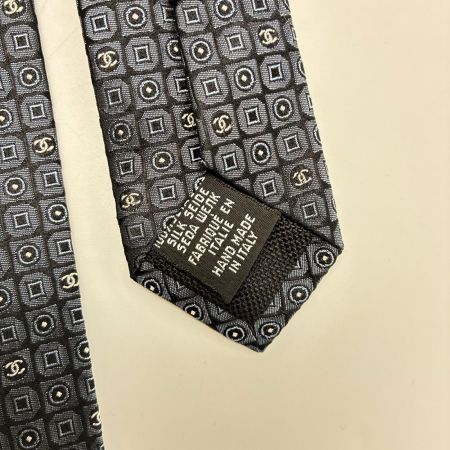 CHANEL シャネル ココマーク グレー シルク100% メンズ