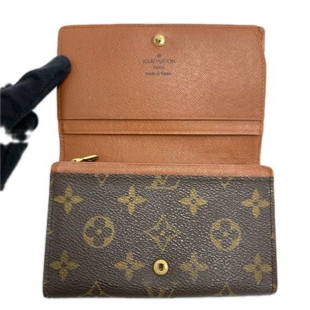 LOUIS VUITTON ルイヴィトン モノグラム ポルトモネ ビエ トレゾール M61730 2つ折り財布
