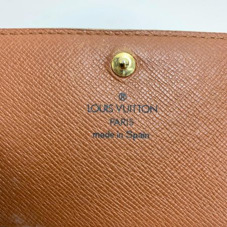 LOUIS VUITTON ルイヴィトン モノグラム ポルトモネ ビエ トレゾール M61730 2つ折り財布