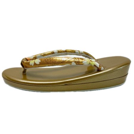   草履&バッグセット Fサイズ 草履長さ約24.5㎝ 花柄 箱付き 和装小物