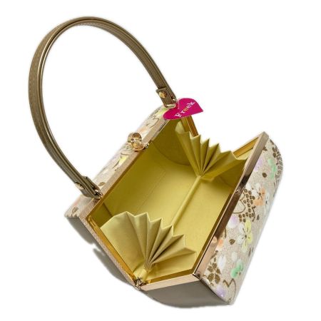   草履&バッグセット Fサイズ 草履長さ約24.5㎝ 花柄 箱付き 和装小物