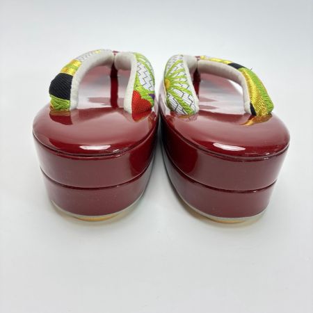   草履&バッグセット Fサイズ 草履長さ約24.5㎝ 花柄 箱付き 和装小物