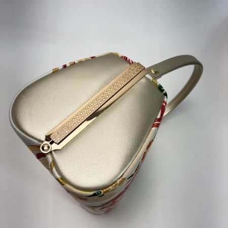   草履&バッグセット Fサイズ 草履長さ約24.5㎝ 花柄 箱付き 和装小物