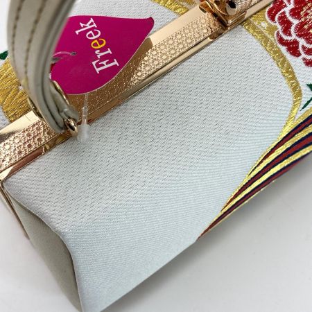   草履&バッグセット Fサイズ 草履長さ約24.5㎝ 花柄 箱付き 和装小物